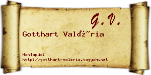 Gotthart Valéria névjegykártya