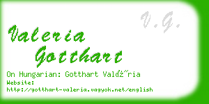 valeria gotthart business card